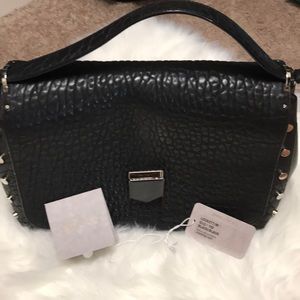 Black Leather Lockett Jimmy Choo